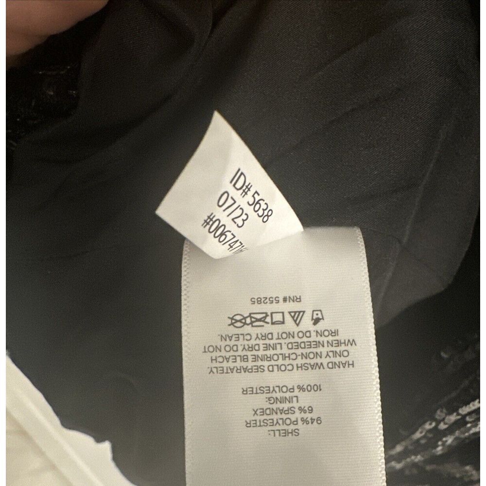 EXPRESS Black Sequin Open Face Boyfriend Tuxedo Blazer Size Small Party Shine - Picture 8 of 14